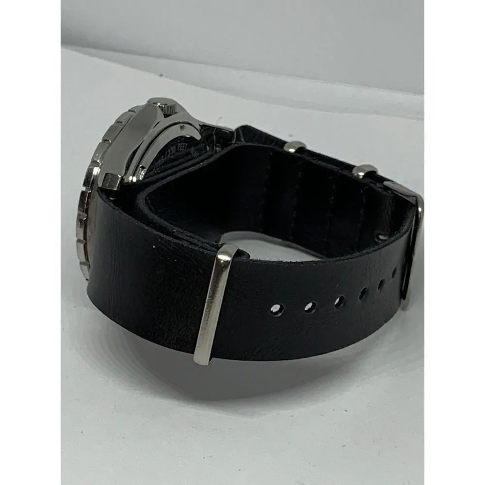 Fossil BQ9240 Chrono Stainless Steel Watch W/ Custom Nato Band FR52
